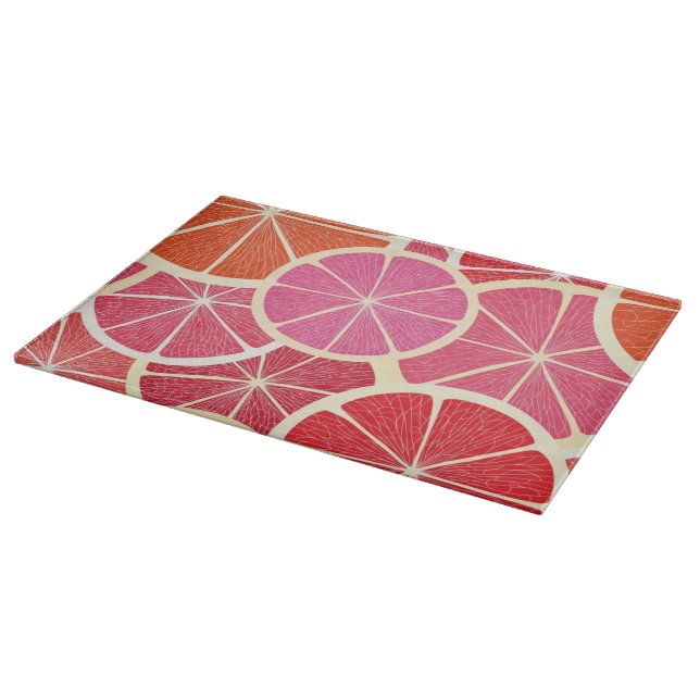Grapefruit vintage background cutting board (Corner)