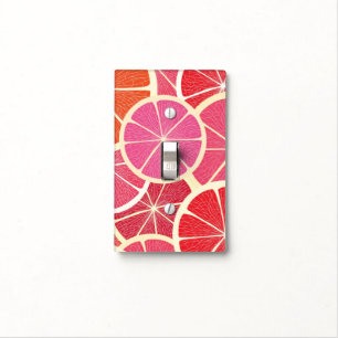 Grapefruit vintage background light switch cover