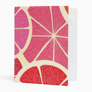 Grapefruit vintage background mini binder