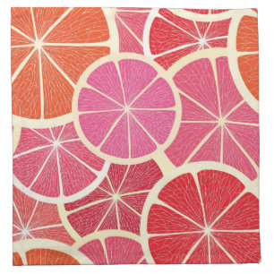 Grapefruit vintage background napkin