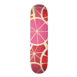 Grapefruit vintage background skateboard deck