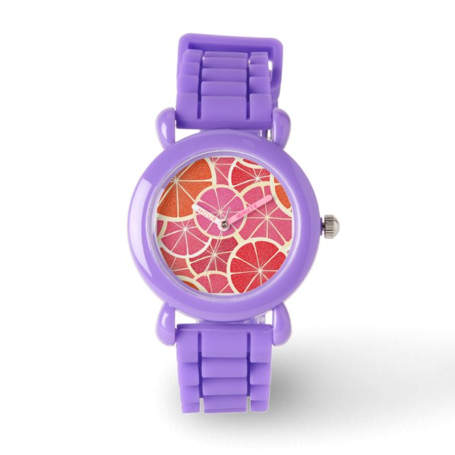 Grapefruit vintage background watch (Front)