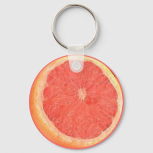 Grapefruit Watercolor - Key Chain