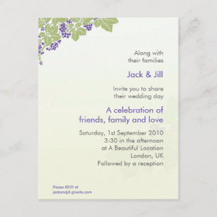 Grapes 4.25x5.5 invitation