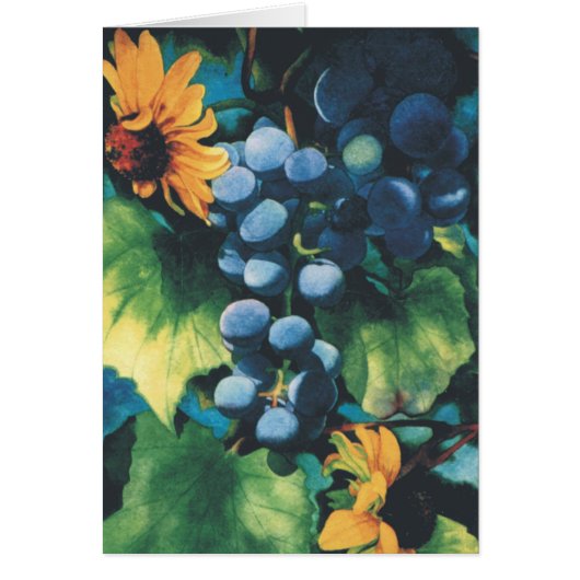 Grapes and Black-Eyed Susans Cards (Front)