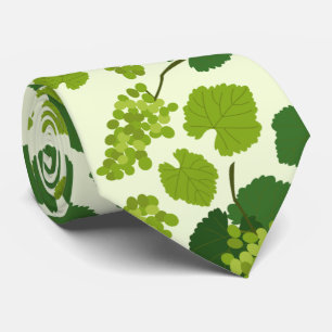 Grapes and Grape Leaves Pattern   Neck Tie