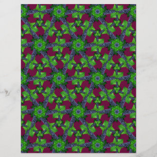 Grapes and Leaves Lg Any Color Scrapbook Paper