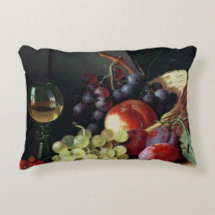 Grapes and plums decorative pillow