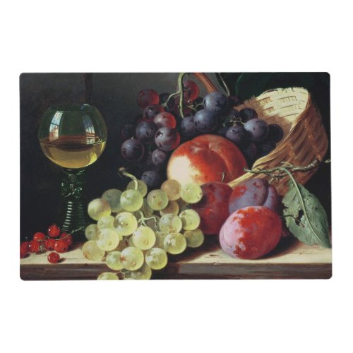 Grapes and plums placemat