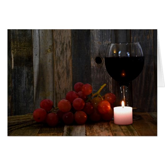 grapes and wine glow cards (Front Horizontal)