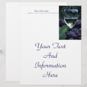 Grapes And Wine Letterhead (Front/Back)