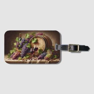 Grapes and Wine Still Life Luggage Tag