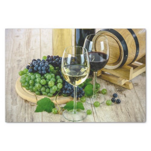 grapes and wine tissue paper
