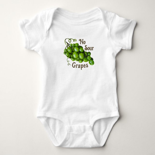 Grapes Baby Bodysuit One-Piece (Front)