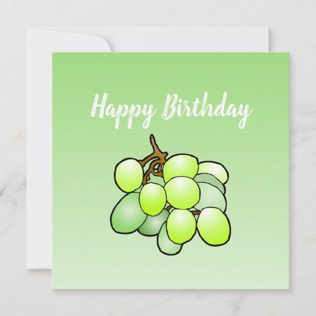 Grapes Birthday Card (Front)