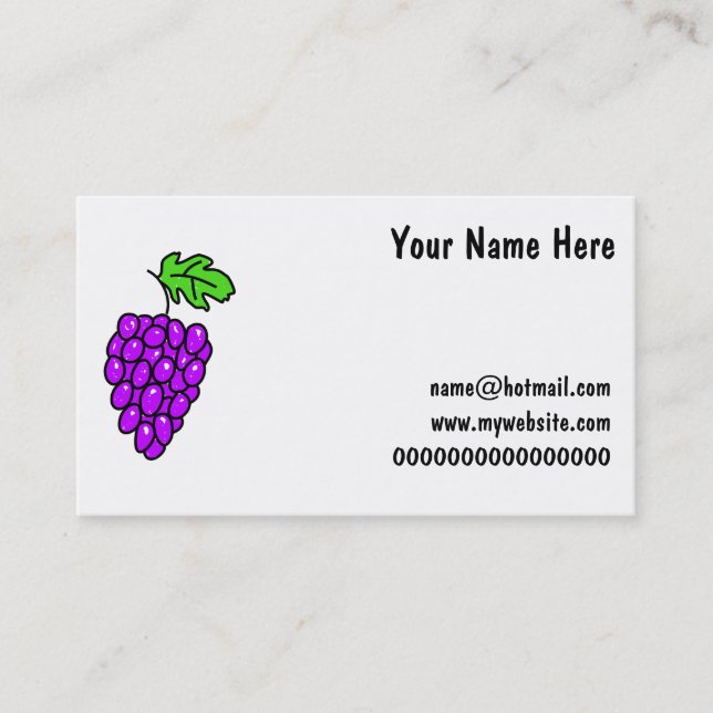 Grapes Business Card (Front)