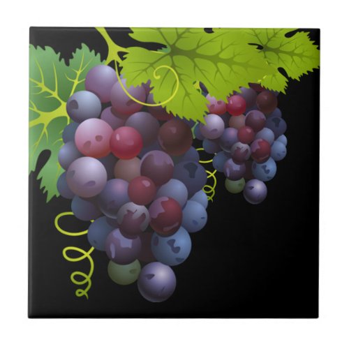 Grapes Ceramic Tile