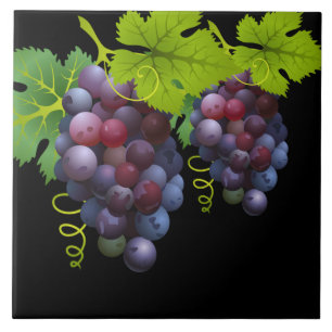 Grapes Ceramic Tile