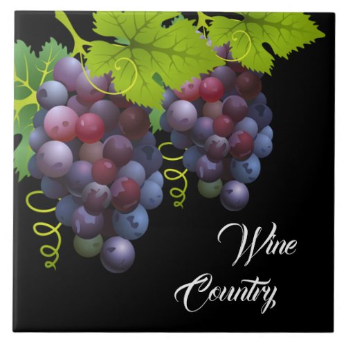 Grapes Ceramic Tile