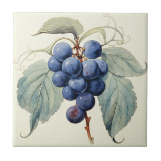 Grapes Ceramic Tile