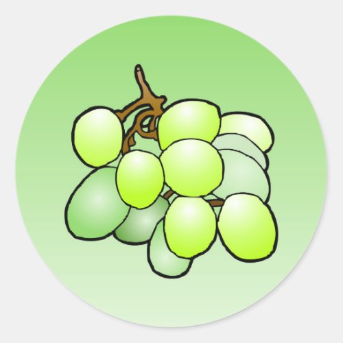 Grapes _ Classic Round Sticker