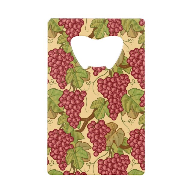 Grapes Credit Card Bottle Opener (Front)