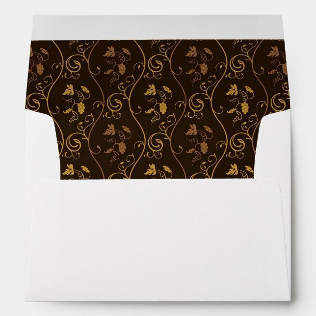 Grapes décor envelope (Back (Bottom))