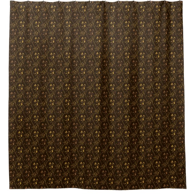 Grapes décor shower curtain (Front)