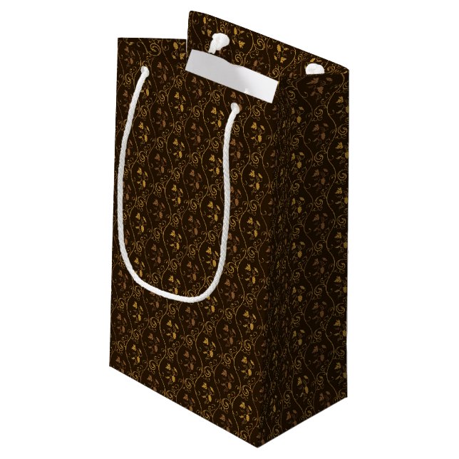 Grapes décor small gift bag (Back Angled)