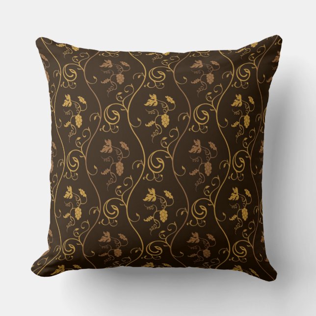 Grapes décor throw pillow (Front)