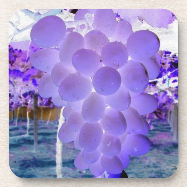 Grapes Drink Coaster (Front)