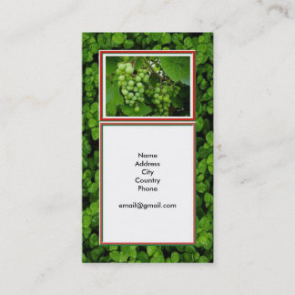 Grapes Farmers Market Winery Business Card