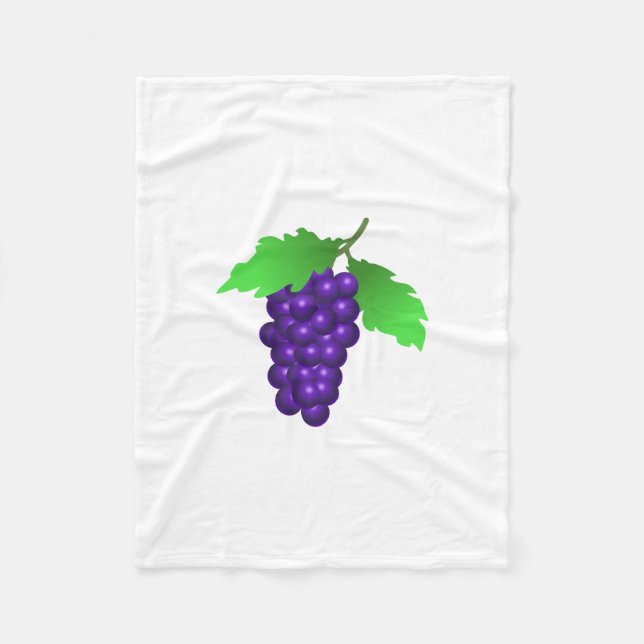 Grapes Fleece Blanket (Front)