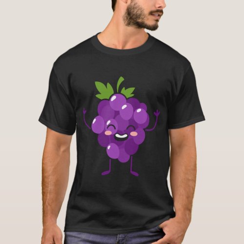 Grapes _ Fruit Gift Cute Grapes Fruit Themed Outfi T_Shirt