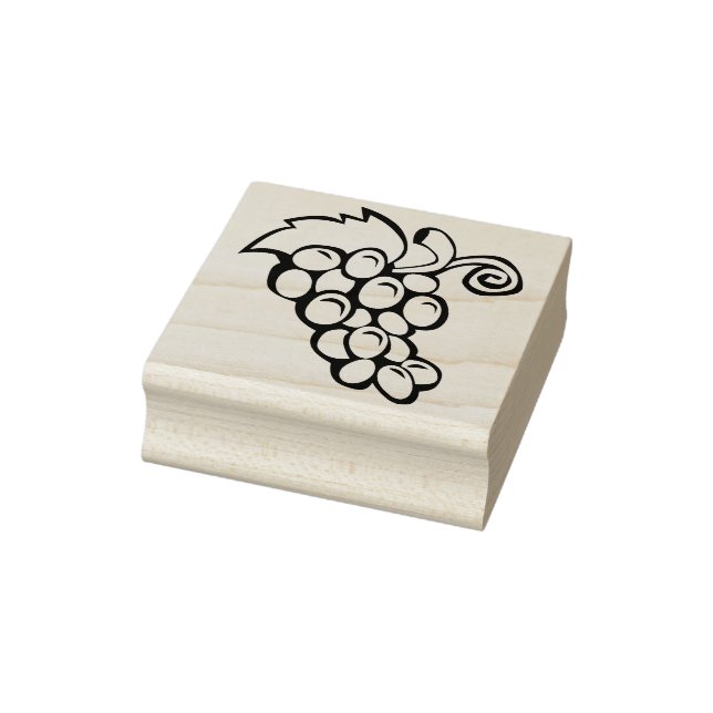 grapes illustration art stamp (Stamp)