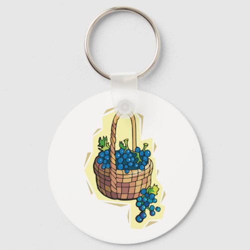 Grapes In A Basket Keychain