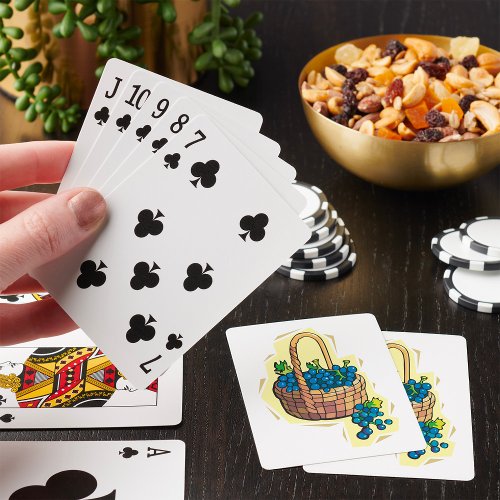 Grapes In A Basket Playing Cards