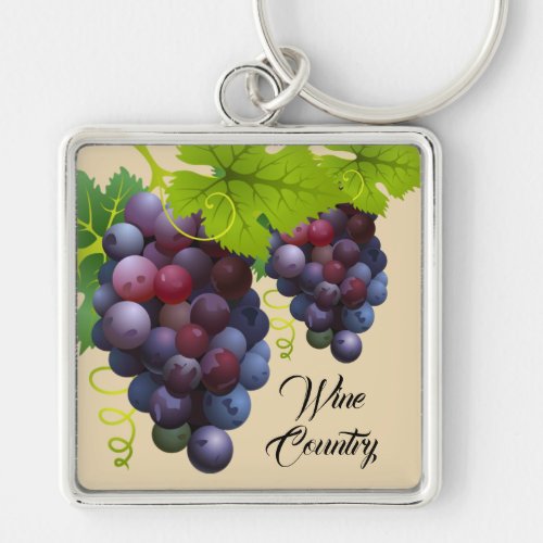 Grapes Keychain