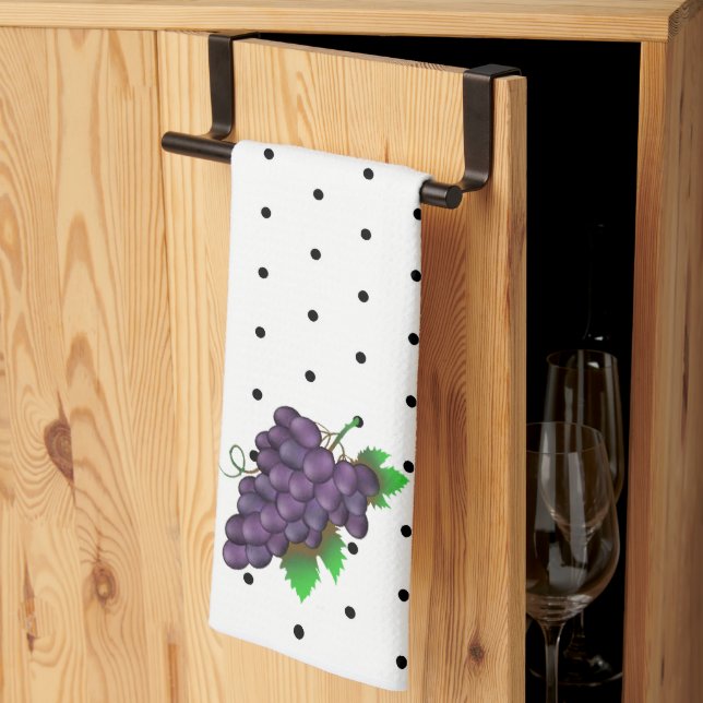 Grapes Kitchen Towel (Thirds Fold)