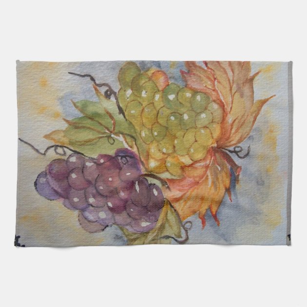 Grapes Kitchen Towel Zazzle   Grapes Kitchen Towel Rc54ba302368b4a18bb67198a470f1f55 2cf11 8byvr 630 