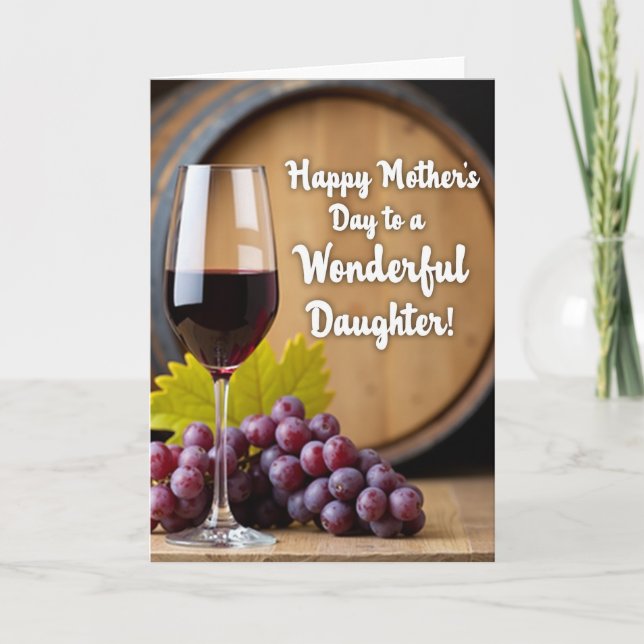 Grapes Mothers Day Greeting Card (Front)