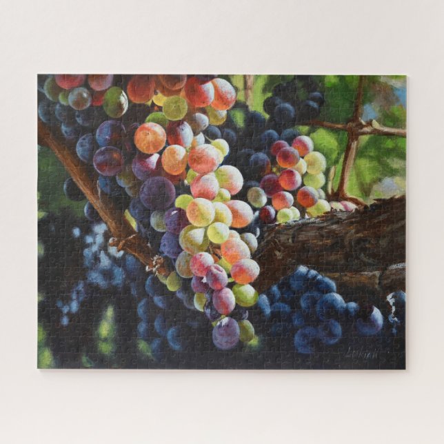 Grapes of Abundance for Wine Lovers & Wineries Jigsaw Puzzle (Horizontal)