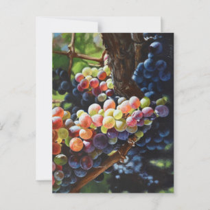 Grapes of Abundance for Wine Lovers & Wineries Postcard