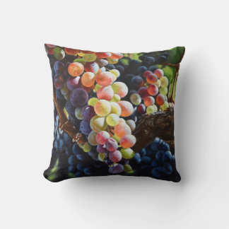 Grapes of Abundance for Wine Lovers & Wineries Throw Pillow