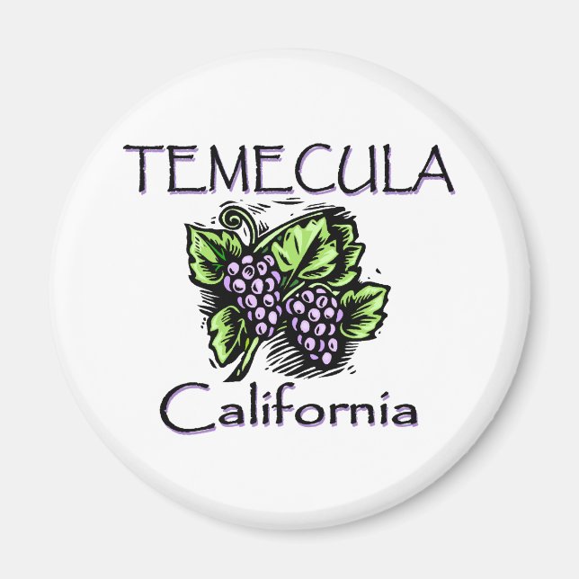 Grapes of Temecula Magnet (Front)