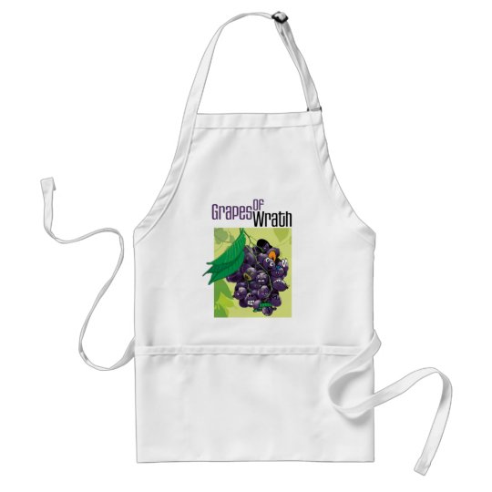 Grapes of Wrath Apron in White