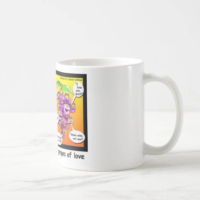 Grapes Of Wrath, Love, & War Funny Gifts & Tees Coffee Mug (Right)