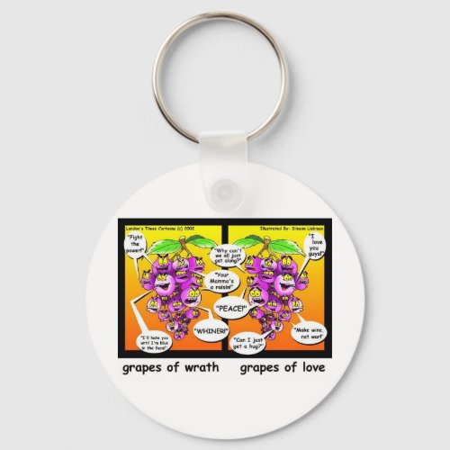 Grapes Of Wrath Love  War Funny Gifts  Tees Keychain