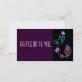 Grapes on a Vine Business Card (Front/Back)