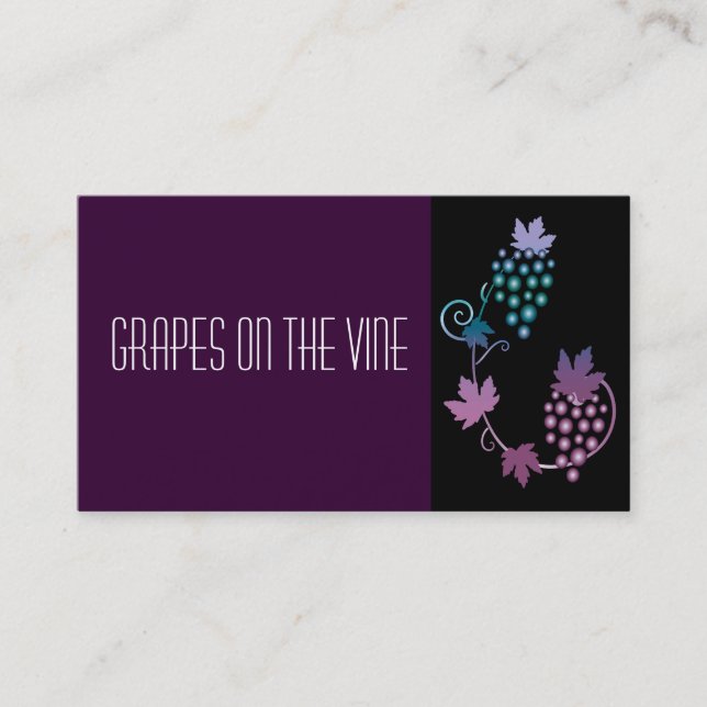 Grapes on a Vine Business Card (Front)
